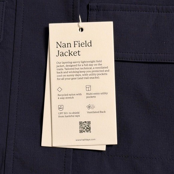 Halfdays Nan Field Jacket Navy Blue XL Hiking Gorpcore Trail Utility Cargo Women - Picture 9 of 13